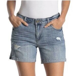 NEW Kut from the Kloth Katy Boyfriend Raw Cuffed Hem Distressed Sz 20 W